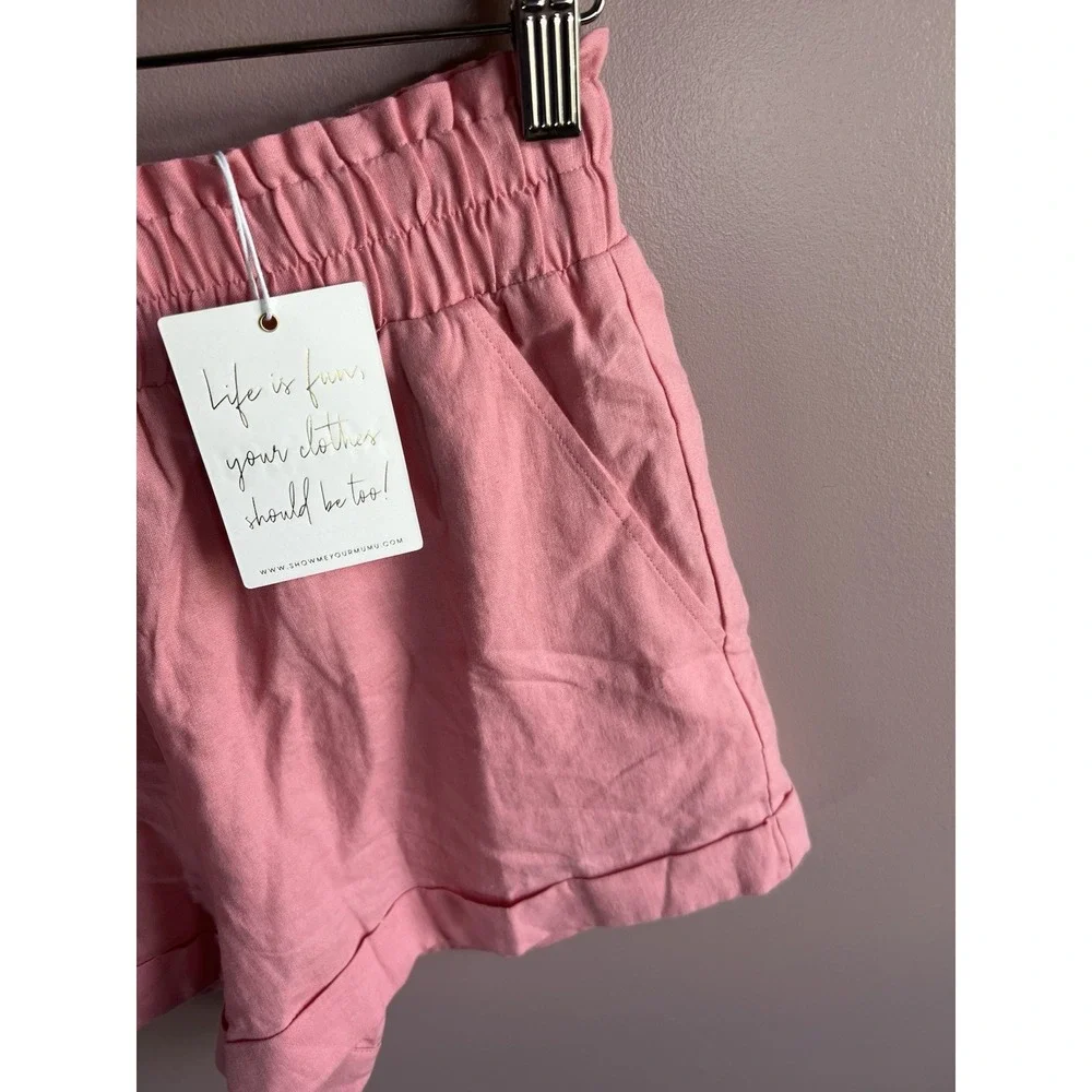 NWT Show Me‎ Your Mumu Women's Han's Linen Pink Size XS